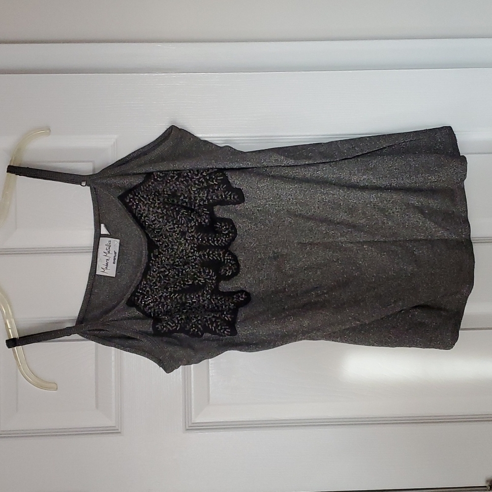 Gray / Black Halter top